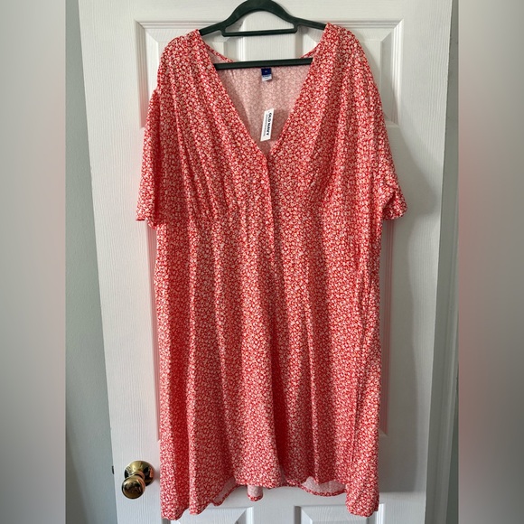 Old Navy Dresses & Skirts - Old Navy Coral 3X Dress 🌞 NEW WITH TAGS
